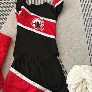 Black and Red Cheerleading Outfit
